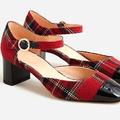 J. Crew Shoes | J Crew Millie Heels, Nwt, Tartan Plaid, 8 | Color: Red | Size: 8