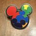 Disney Jewelry | Disney Pin 76535 Wdw Mickey Mouse Icon Multi-Colored Bright Rainbow Ears 2014 | Color: Red | Size: Os