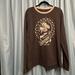 Disney Tops | 1/2off W Disney Disneyland Resort Graphic Grumpy Long Sleeve Brown T Shirt Xl | Color: Brown | Size: Xl