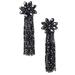Kate Spade Jewelry | Kate Spade New York Full Flourish Stmt Tassel Earrings Jet Dangle Fancy Dressup | Color: Black/Gold | Size: Os