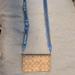 Coach Bags | Brand New Coach Crossbody Bag. Canvas And Blue Leather. | Color: Blue/Tan | Size: Os