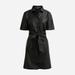 J. Crew Dresses | J Crew Button Down Faux Leather Dress | Color: Black | Size: Xs