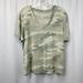American Eagle Outfitters Tops | American Eagle Outfitters Womens Multicolor Camouflage V Neck T-Shirt Size Small | Color: Green/Tan | Size: S