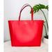 Kate Spade Bags | Kate Spade Xl Bag Red Violeta Leather Shopper Tote Travel Prickly Pear | Color: Red | Size: Xl
