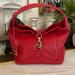 Dooney & Bourke Bags | Dooney & Bourke Red Pebble Leather Slouchy Satchel Gorgeous | Color: Red | Size: Os