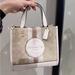 Coach Bags | Coach C8417 Dempsey Tote 22 In Signature Jacquard With Stripe And Coach Patch In | Color: White | Size: Os