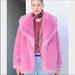 J. Crew Jackets & Coats | J Crew Collection Pink Faux Fur Coat | Color: Pink | Size: S