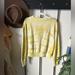 Anthropologie Tops | Anthropologie Pilcro & The Letterpress Tie Die Yellow Green Boxy Long Sleeve Top | Color: White/Yellow | Size: M