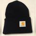 Carhartt Accessories | Carhartt Hat Cap Mens Black Beanie Acrylic Knit Toque Winter Workwear Outdoors | Color: Black | Size: Os