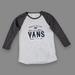 Vans Tops | Grey Raglan Girls Of The Sea Vans Tee, Women's S | Color: Blue/Gray | Size: S