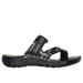 Skechers Women's Foamies: Reggae - Whimsical Sandals | Size 6.0 | Black/Gray | Synthetic/Textile | Machine Washable