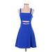 Express Cocktail Dress - A-Line: Blue Dresses - Women's Size 4