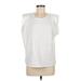 Express Short Sleeve T-Shirt: White Tops - Women's Size Medium