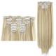 Hair Extensions 6PCS Clip in Hair Extensions, 22" Long Straight Synthetic Hairpiece 140g/set Clips in Hair Double Weft Fashion Hair Extensions for Women Hair Pieces (Color : 24H613, Size : 22inches-