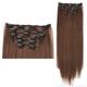 Hair Extensions 6PCS Clip in Hair Extensions, 22" Long Straight Synthetic Hairpiece 140g/set Clips in Hair Double Weft Fashion Hair Extensions for Women Hair Pieces (Color : 2-30, Size : 22inches-56