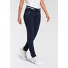 Jerseyhose KANGAROOS, Damen, Gr. 50, N-Gr, blau (marine), Piquu00e9, Obermaterial: 60% Baumwolle, 40% Polyester, Waffelmuster, Strukturmuster, unifarben, unifarben mit Farbeinsätzen, casual, bequem knöchellang, Hosen, mit Piqué-Struktur und...