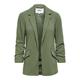 Kurzblazer ONLY "ONLCAROLINA-DIANA LIFE BLAZER CC TLR RP" Gr. 38 (M), grün (deep lichen green) Damen Blazer