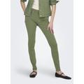 Skinny-fit-Jeans ONLY "ONLBLUSH MID SKINNY COL PANT PNT RP" Gr. S (36), Länge 32, grün (oil green) Damen Jeans Röhrenjeans