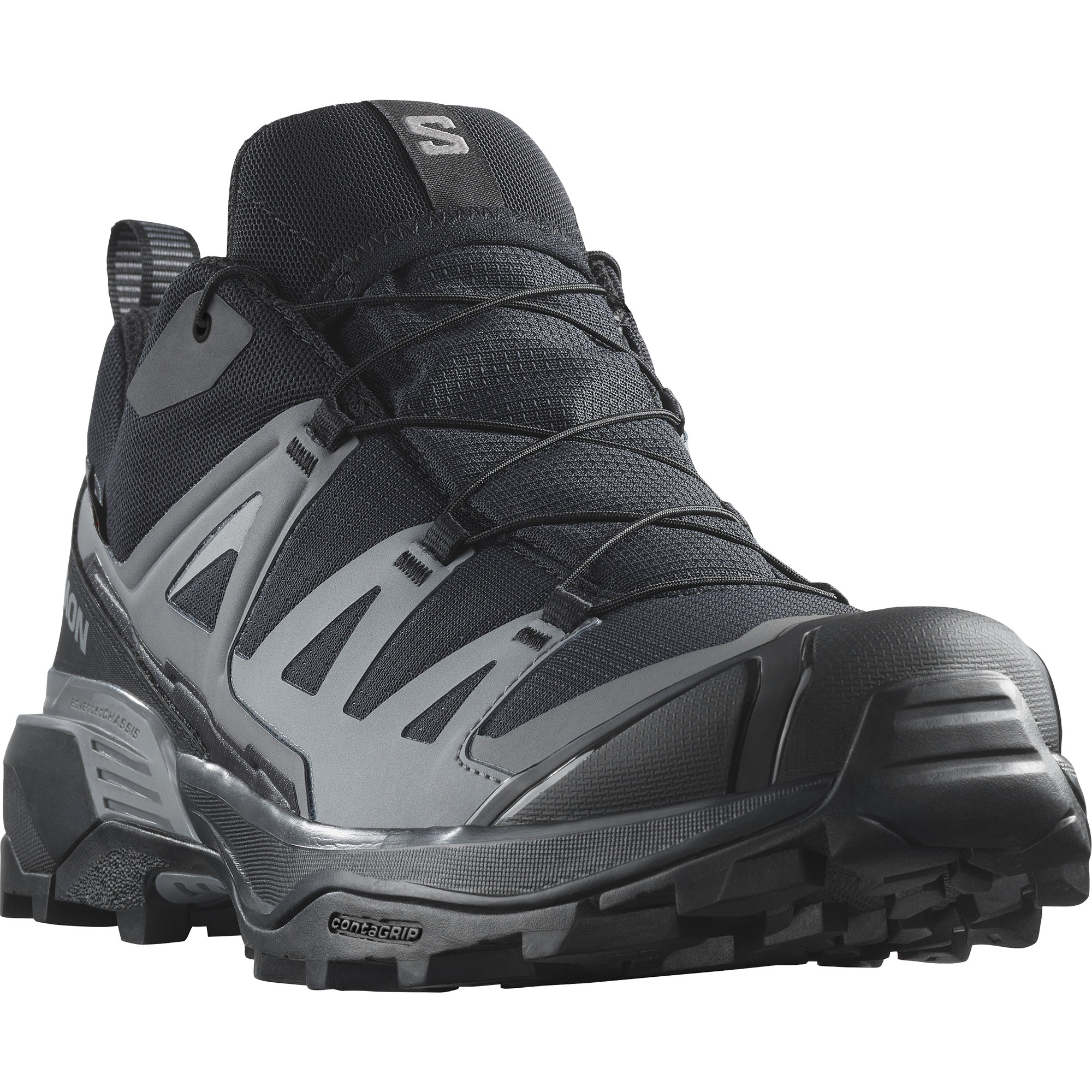 Wanderschuh SALOMON "X ULTRA 360 GORE-TEX", Herren, Gr. 46, schwarz, Synthetik, Schuhe Wanderschuh, wasserdicht