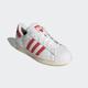 Sneaker ADIDAS ORIGINALS "SUPERSTAR W" Gr. 41, rot (cloud white, bright red, wonder clay) Schuhe Sneaker