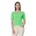 T-Shirt MARC O'POLO "T-shirt, short-sleeve, boat-neck" Gr. L, grün (grass grün) Damen Shirts Jersey