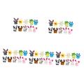 TOYANDONA 50 Pcs Finger Doll Rabbit Puppet Critters Toys Giraffe Puppet Duck Puppet Doll Dog Puppet Toy Childrens Toys Finger Puppets for Toys for Rabbits Frog Baby Animal Fabric Toddler