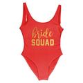 NeAfp Swimsuits for Women Heart Print One Piece Swimsuit Women Swimwear High Cut Low Back Bodysuit Bachelor Party Bathing Suit Swimming-red-squad-s