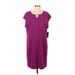 Apt. 9 Casual Dress - Shift: Purple Solid Dresses - Women's Size Large