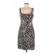 Milly Casual Dress: Brown Zebra Print Dresses - Women's Size 8