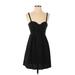 Twelfth Street by Cynthia Vincent Casual Dress - A-Line Sweetheart Sleeveless: Black Print Dresses - Women's Size 4