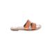 Gap Sandals: Slip-on Stacked Heel Casual Tan Solid Shoes - Women's Size 6 - Open Toe