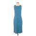Leota Casual Dress - Sheath: Teal Chevron/Herringbone Dresses - New - Women's Size X-Small