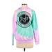 Exist Pullover Hoodie: Pink Graphic Tops - Women's Size Small