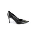 Valentino Garavani Heels: Slip On Stilleto Cocktail Black Solid Shoes - Women's Size 40 - Pointed Toe