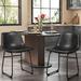 17 Stories Sessimore Barstools Faux Leather Counter Height Chairs w/ Back & Footrest Metal in Black | 31.1 H x 18.3 W x 18.11 D in | Wayfair