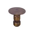 Modus Furniture Sunrise Solid Wood Pedestal End Table Wood in Brown | 23 H x 22 W x 22 D in | Wayfair PMRR22