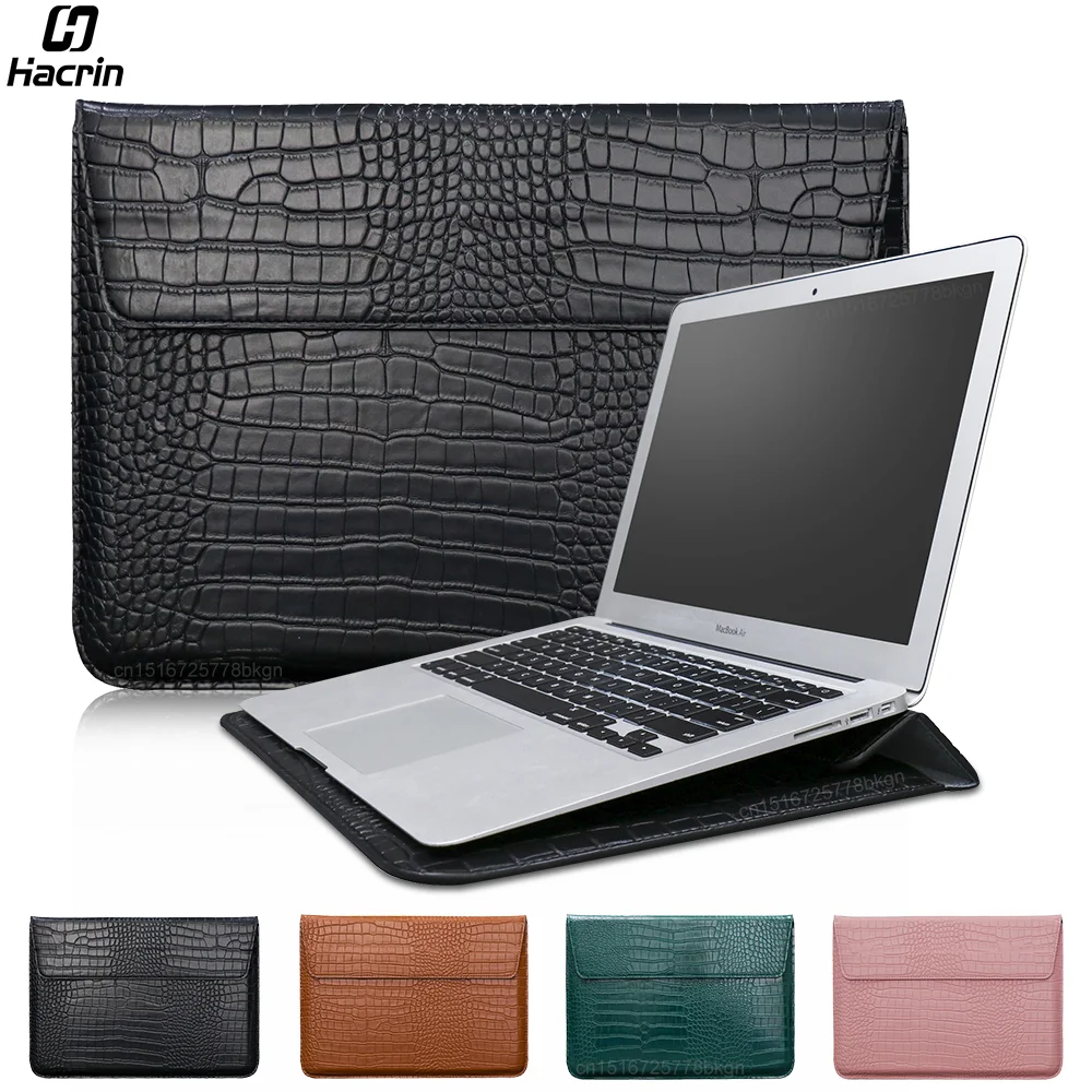 Sacoche pour ordinateur portable Macbook Air Pro 13, étui pour ordinateur portable Dallas M2, housse de support pour ordinateur portable, 11 ", 14", 15 ", 15.6", pochette en cuir PU, poudres pour
