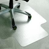 "Cleartex AdvantagematPlus APET Chair Mat - Low/Standard Pile Carpet. Lipped 45 x 53"" – Floortex NRCMFLAG0005"