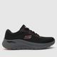 SKECHERS arch fit 2.0 trainers in black & red