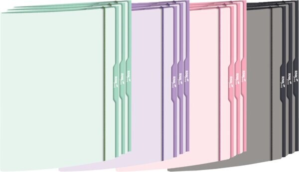 Sammelmappe A4, pastell, farbig sortiert, Gummizug, Maße (BxH): 240 x 330 mm Image