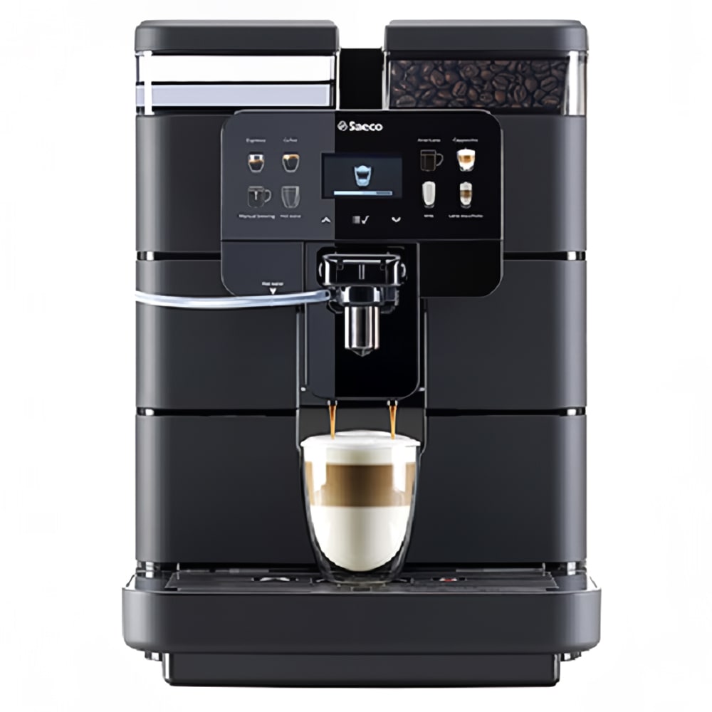 Saeco ROYALOTC Super Automatic Commercial Espresso Machine w/ 1 Group & 1 Hopper, 120v/1ph, Black