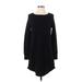 360 Cashmere Casual Dress - Sweater Dress: Black Dresses - Women's Size Small