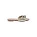 Steve Madden Sandals: Gold Shoes - Women's Size 8 1/2 - Open Toe