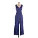 Maeve by Anthropologie Jumpsuit: Blue Solid Jumpsuits - Women's Size 2