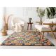 Abstract Home Decor Area Rug Unique Floor Mat Carpet Mid Century Modern Office Decor Area Rug Colorful Aesthetic Home Print Area Rug Vintage