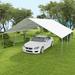Outsunny Carport, 19' x 19.5' Heavy Duty Party Tent Portable Garage, Outdoor Canopy Tent with Galvanized Steel Frame