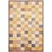 Checkered Gabbeh Kashkoli Oriental Area Rug Hand-knotted Wool Carpet - 3'11" x 5'7"