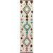 Tribal Geometric Moroccan Oriental Runner Rug Wool Hand-knotted Carpet - 2'6" x 12'8"