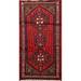 Geometric Hamedan Persian Home Decor Area Rug Hand-knotted Wool Carpet - 2'11" x 5'0"