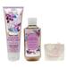 Bath & Body Works Strawberry Snowflakes - Duo Gift Set - Body Cream and Body Wash With a Himalayan Salts Springs Soap.
